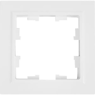 Рамка для розеток и выключателей IEK Brite РУ-1-БрБ 1 пост цвет белый