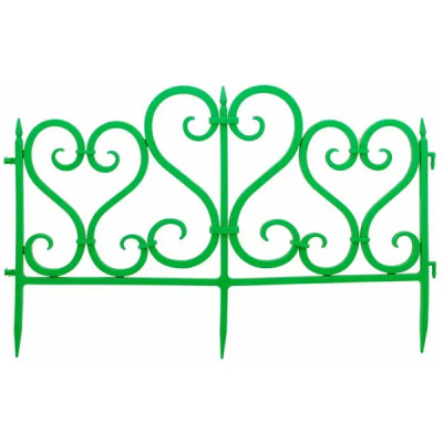 Ограждение Ажурное 300x23 см цвет зеленый