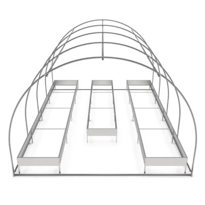 Набор грядок для теплицы оцинкованная 3x4 м