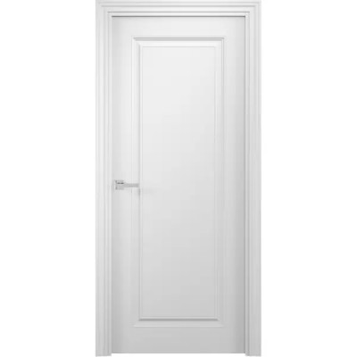 Дверь межкомнатная глухая без замка и петель в комплекте Аляска 200x70 см финиш-бумага цвет белый шелк