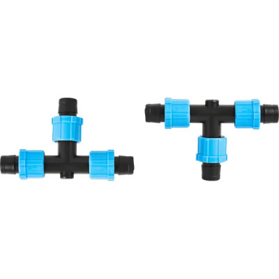 Тройник для капельной ленты BOUTTE, 16 мм 2 шт.
