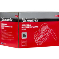 Лебедка шестеренчатая Matrix грузоподъемность до 800 кг