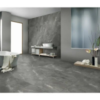 Глазурованный керамогранит Arcadia Ceramica Pulpis Nero Carving 60x120 см 1.44 м² матовый цвет серебристый