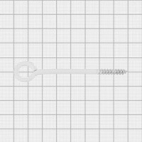 Шуруп-кольцо 6x80 мм, оцинкованная сталь