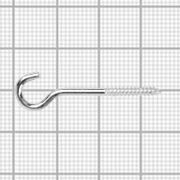 Шуруп-крюк 3.5x35 мм, сталь оцинкованная 4 шт.