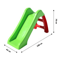 Горка детская пластик красный/зеленый до 30 кг