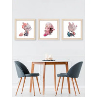 Модульная картина Лисички 40x40 см 3 шт.
