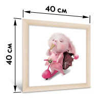 Модульная картина Лисички 40x40 см 3 шт.