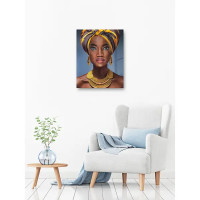 Картина на стекле Африканка 40x50 см