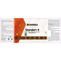 Антисептик защитно-декоративный Akvateks Standart полуматовый тик 2.7 л