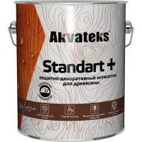 Антисептик защитно-декоративный Akvateks Standart полуматовый тик 2.7 л