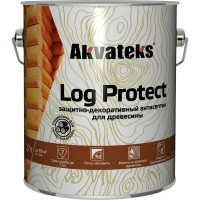 Антисептик защитно-декоративный Akvateks LOG Protect полуматовый сосна 2.7 л