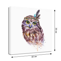 Канвас Совушка 30x30 см