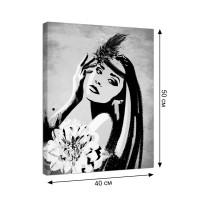 Канвас Девушка Гэтсби 40x50 см