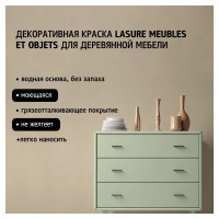 Краска для мебели Maitre Deco Lasure полуглянцевая прозрачная база С 0.9 л