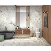 Керамогранит Arcadia Ceramica Calacatta Oro 60x120 см 1.44 м² глянцевый цвет белый