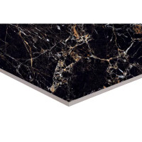 Керамогранит Arcadia Ceramica Torino Black 60x120 см 1.44 м² глянцевый цвет черный