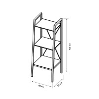 Стеллаж для ванной комнаты Март Ferro 40x35x105 см цвет белый