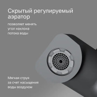 Смеситель для ванны AM.PM Flash однорычажный цвет черный