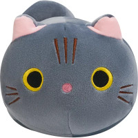 Подушка-антистресс Котик 1 17x30 см цвет серый