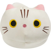 Подушка-антистресс Котик 1 17x30 см цвет белый