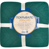 Покрывало Нью 200x240 см микрофибра цвет зеленый Exotic 1