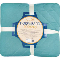 Покрывало Нью 200x240 см микрофибра цвет зеленый Caledon 2