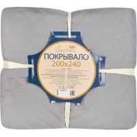 Покрывало Нью 200x240 см микрофибра цвет серый