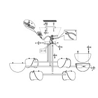 Люстра потолочная Mallow FR5228PL-06C 6 ламп