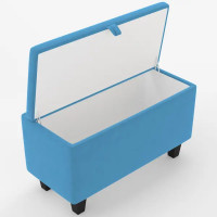 Банкетка полиэстер Seasons Типо Camaro 21 бирюзовый 79x46 см