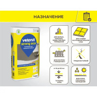 Наливной пол Vetonit Strong Eco 20 кг