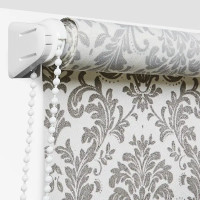 Штора рулонная Legrand Дамаск 60x175 см цвет серый