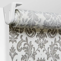 Штора рулонная Legrand Дамаск 60x175 см цвет серый