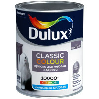 Краска для мебели и дерева Dulux Classic Colour моющаяся матовая цвет белый база А 1 л