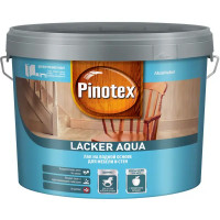 Лак для стен на водной основе Pinotex Lacker Aqua 10 цвет прозрачный матовый 9 л