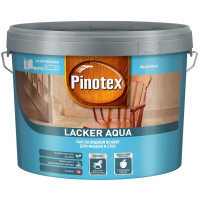 Лак для стен на водной основе Pinotex Lacker Aqua 70 цвет прозрачный глянцевый 9 л