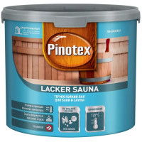 Лак для саун на водной основе Pinotex Lacker Sauna 20 цвет прозрачный полуматовый 2.7 л