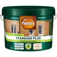 Антисептик Pinotex Standard Plus полуматовый береза 9 л