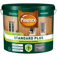 Антисептик Pinotex Standard Plus полуматовый серый 2.5 л
