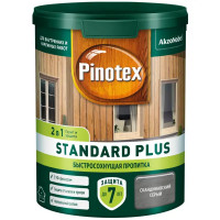 Антисептик Pinotex Standard Plus полуматовый скандинавский серый 0.9 л