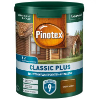 Пропитка Pinotex Classic Plus полуматовая тиковое дерево 0.9 л