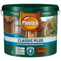 Пропитка Pinotex Classic Plus полуматовая красное дерево 2.5 л