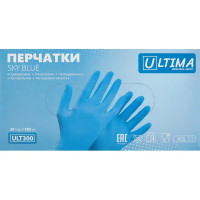 Перчатки нитриловые Ultima ULT300 размер S неопудренные 100 шт