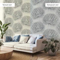 Обои флизелиновые Wall Decor Лола светло-серые 1.06 м 75173-41