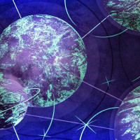 Обои флизелиновые Home Color Planets серые 1.06 м HC71987-14