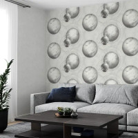 Обои флизелиновые Home Color Planets серые 1.06 м HC71987-14