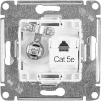 Розетка двойная компьютерная встраиваемая Schneider Electric Glossa RJ45 UTP cat 5e цвет бежевый