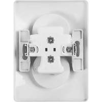 Розетка двойная встраиваемая Schneider Electric Glossa без заземления в сборе цвет алюминий