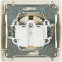 Розетка встраиваемая Schneider Electric Glossa с заземлением цвет молочный