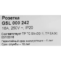 Розетка встраиваемая Schneider Electric Glossa с заземлением в сборе цвет бежевый